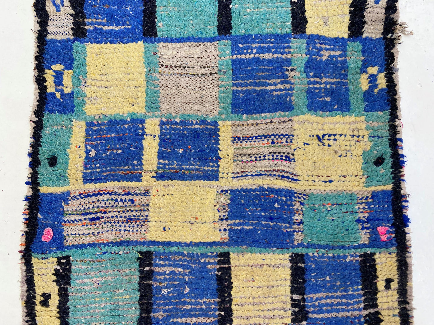 Stylish Small Moroccan Rug, 2x5 Unique Vintage Rug.