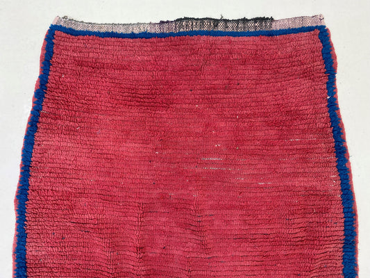 Vintage Moroccan Wool Runner Rug, 3x8 Cozy Home Accent.