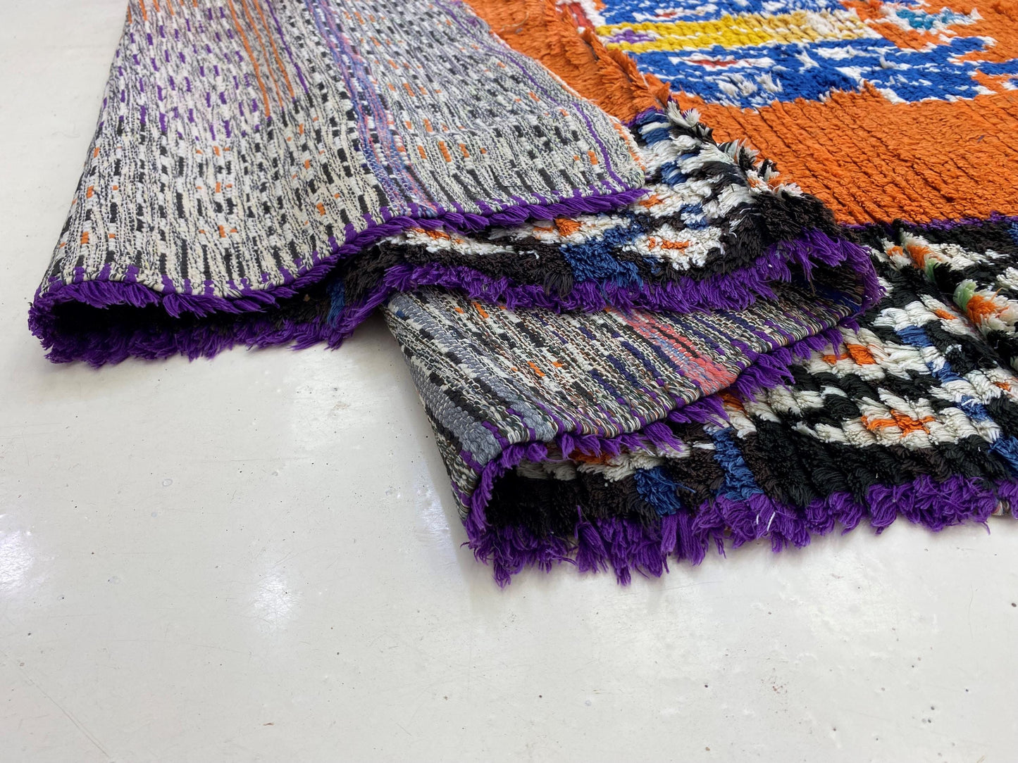 Moroccan Rug 4x8, Colorful Vintage Berber Rug.