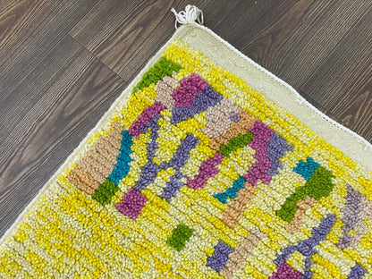 Authentic Berber Moroccan Wool Rug, Handmade Custom Home Decor Rug.
