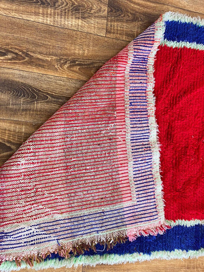 3x9 ft vintage Moroccan  runner rug.