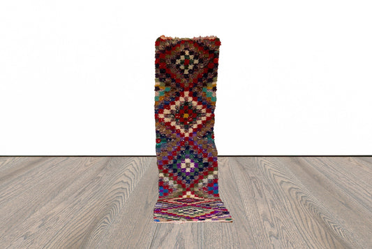 Tapis berbère marocain long 3x12 pieds.