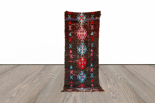 Moroccan Berber runner rug 3x8 ft.