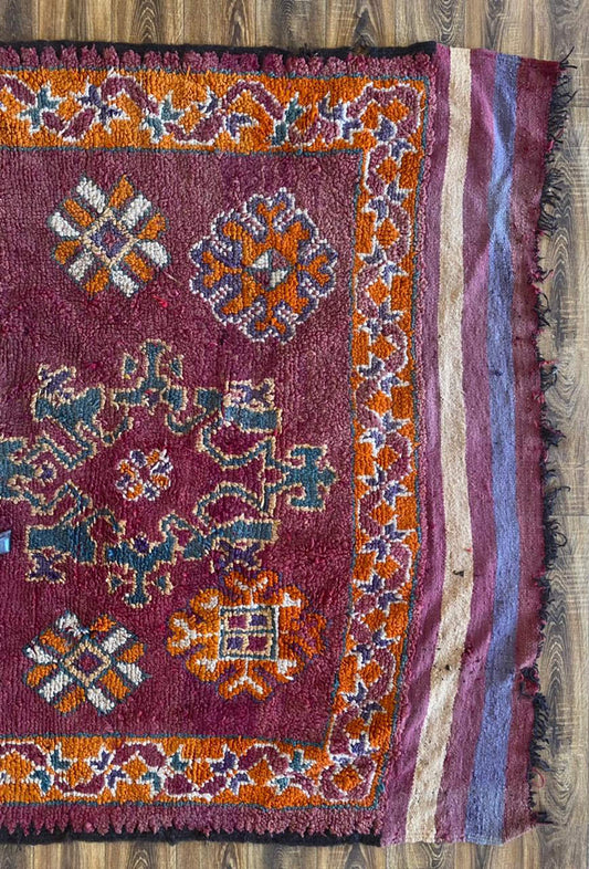 Large Berber Moroccan rug 6x14 ft.
