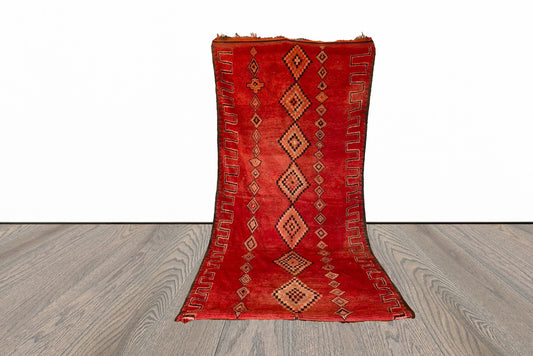 5x10 ft Moroccan vintage large rug.