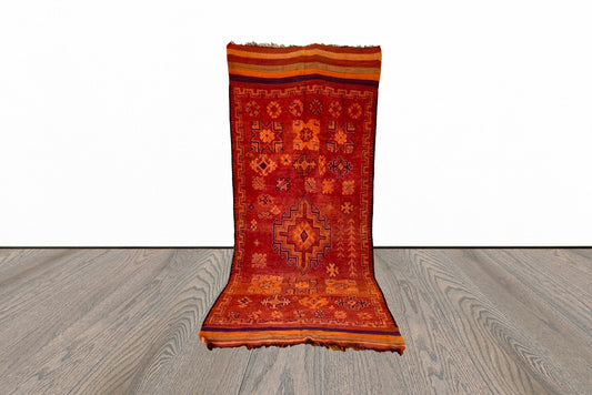 Large Berber Moroccan rug 5x12 ft.