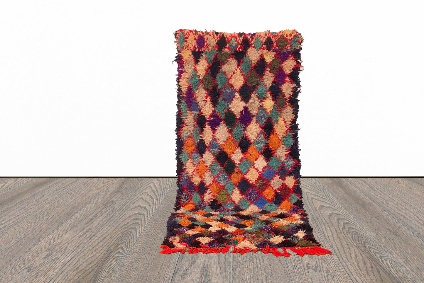 Tapis marocain vintage 2x5 pieds.