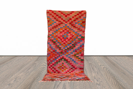 4x9  ft Moroccan vintage large area rug.