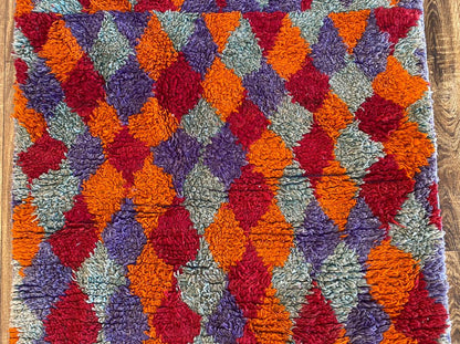 Berber Moroccan woven rug 3x8 ft.