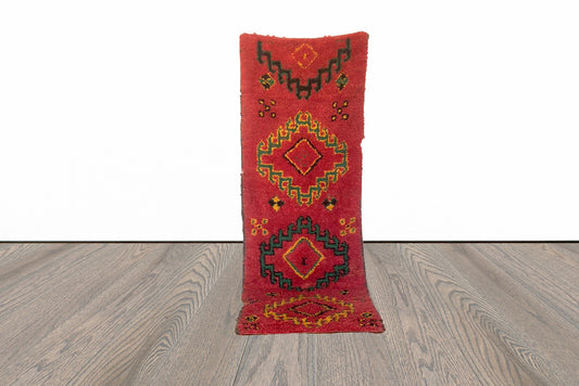 Colorful Moroccan runner rug 3x9 ft.