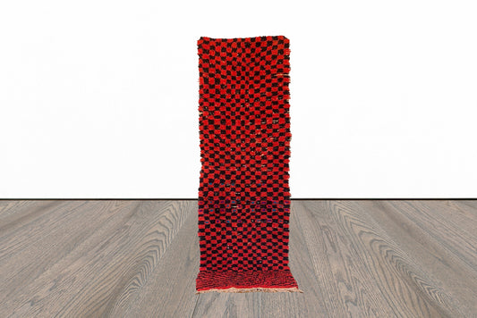 Tapis de couloir à carreaux marocains 3x10 pieds.