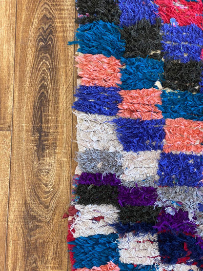 Moroccan Berber colorful rug 4x7 ft.