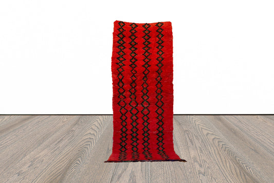 Moroccan vintage runner rug 3x9 ft.