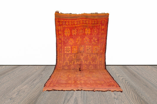 6x14 ft large Berber Moroccan rug.