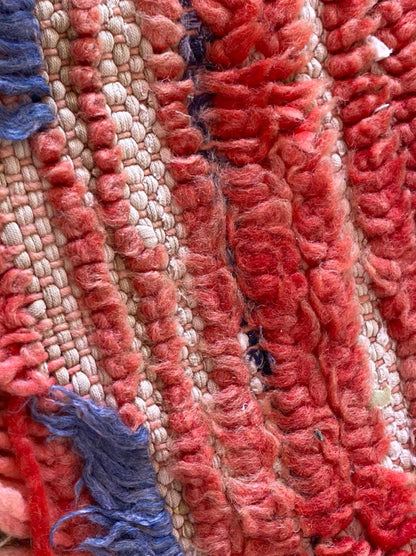 3x7 ft Moroccan vintage area rug.