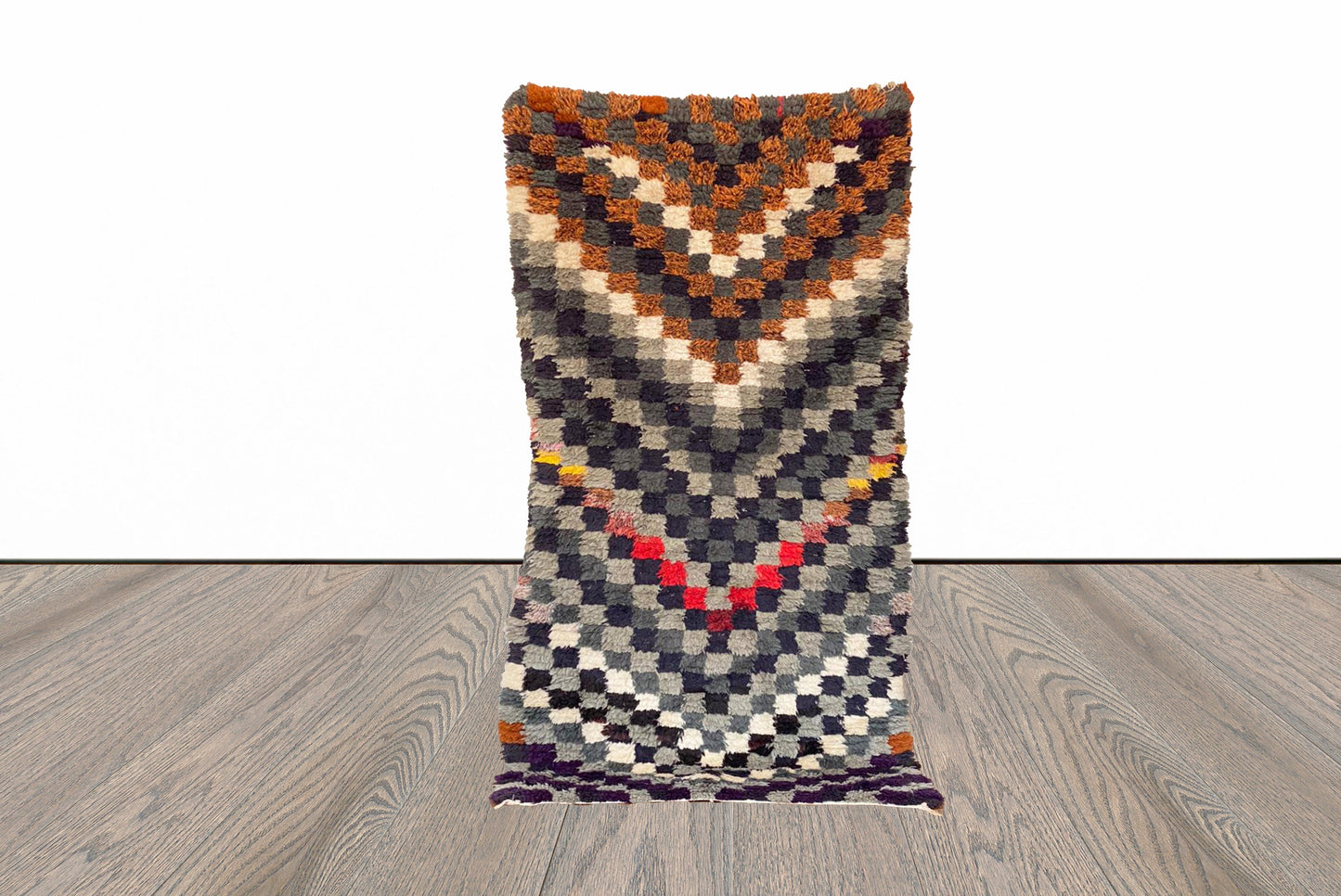 3x6  ft Moroccan colorful Berber rug.