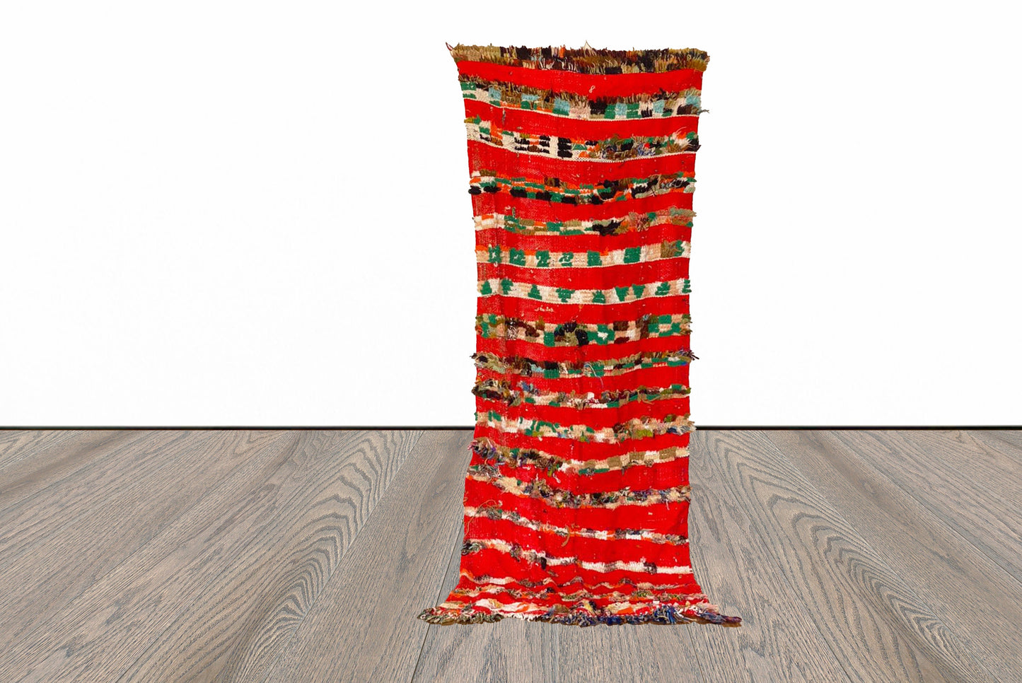 Moroccan vintage runner rug 3x7 ft.
