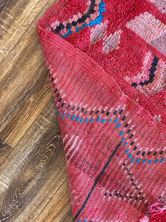 Narrow long Moroccan runner rug 3x10 ft.