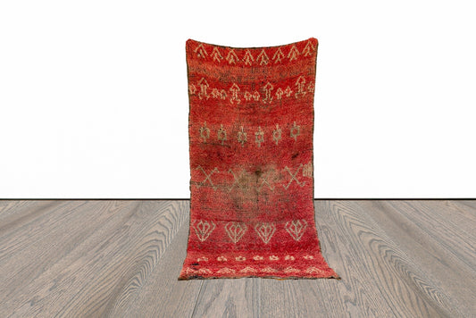 4x8 ft Moroccan Berber area rug.