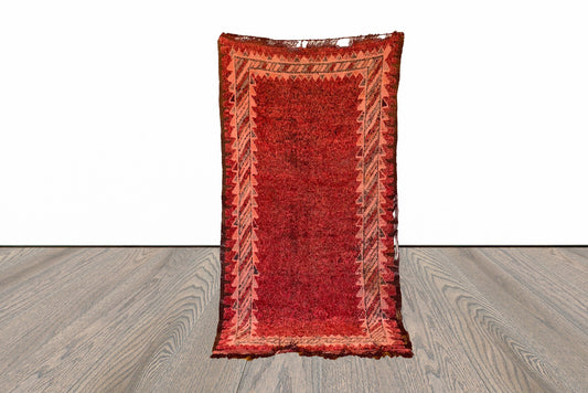 4x7 ft Moroccan Berber area rug.