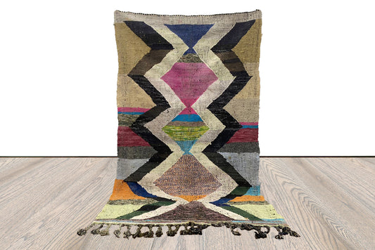 4x7 ft moroccan kilim flatweave vintage rug, tribal woven area rugs.