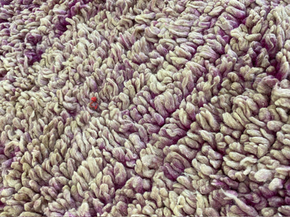 4x11 ft Moroccan long runner rug, Berber vintage shag rug.