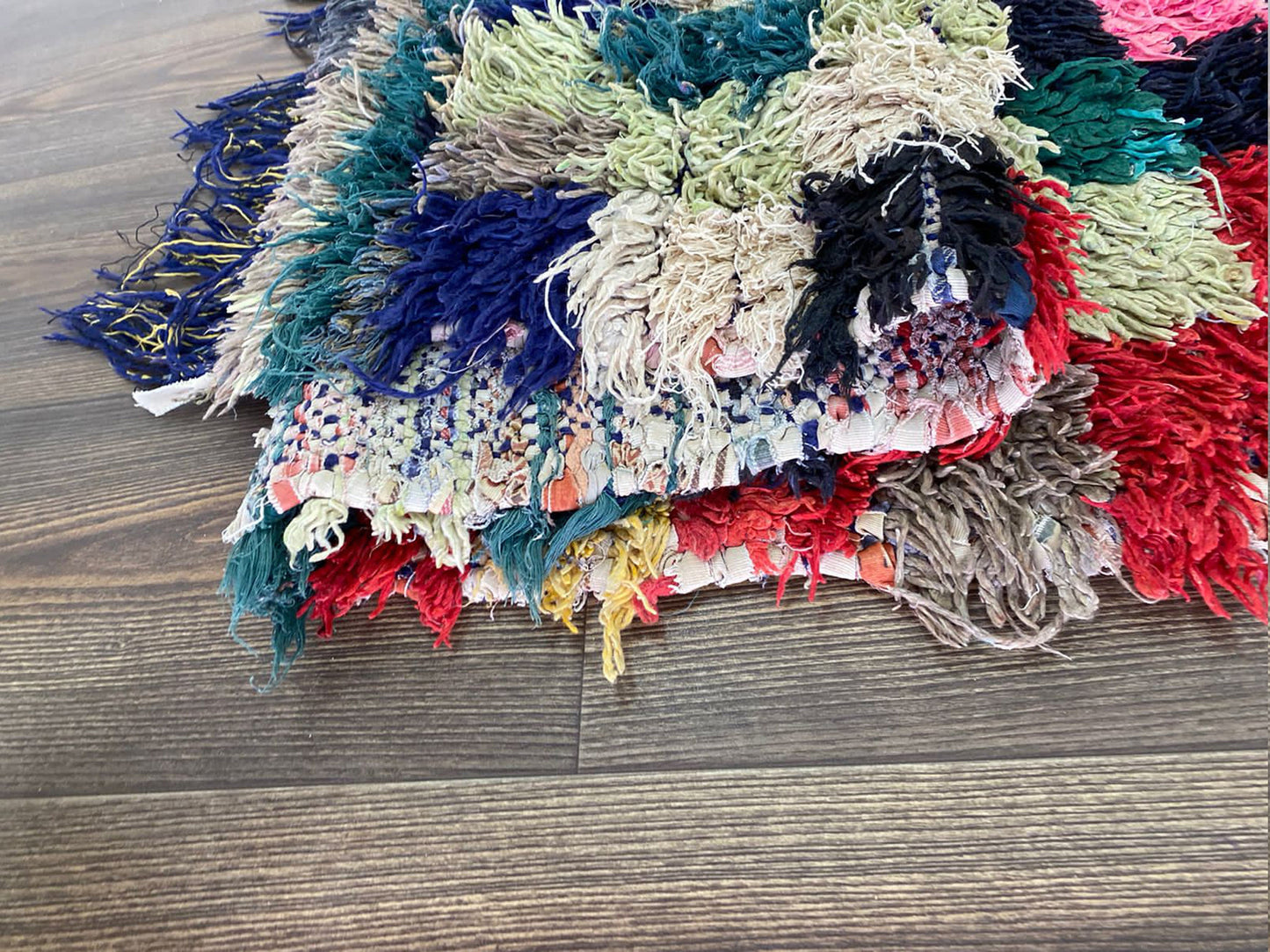 3 By 5 ft Berber Checkered Small runner rug, Moroccan vintage colorful Rugs.