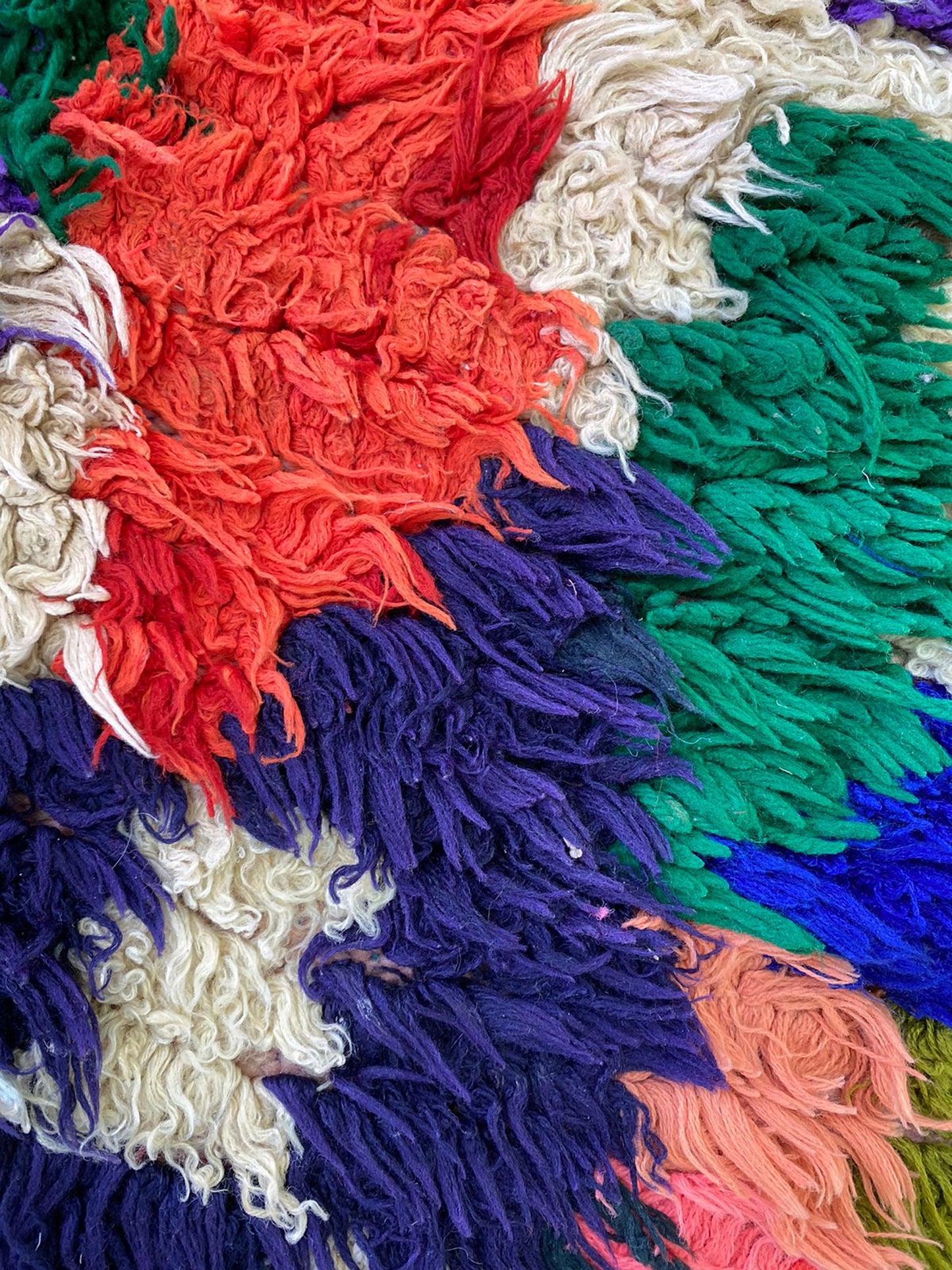3x5 Small vintage runner Rugs, Moroccan Handwoven colorful Diamond Rug.