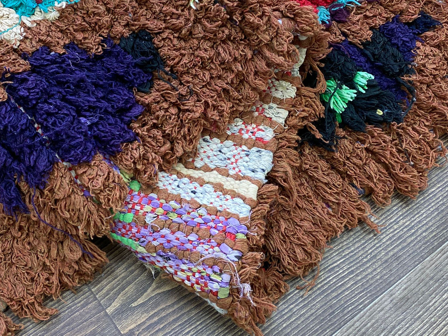 3x9 Vintage Moroccan long runner Rug, Colorful woven Berber Rugs.