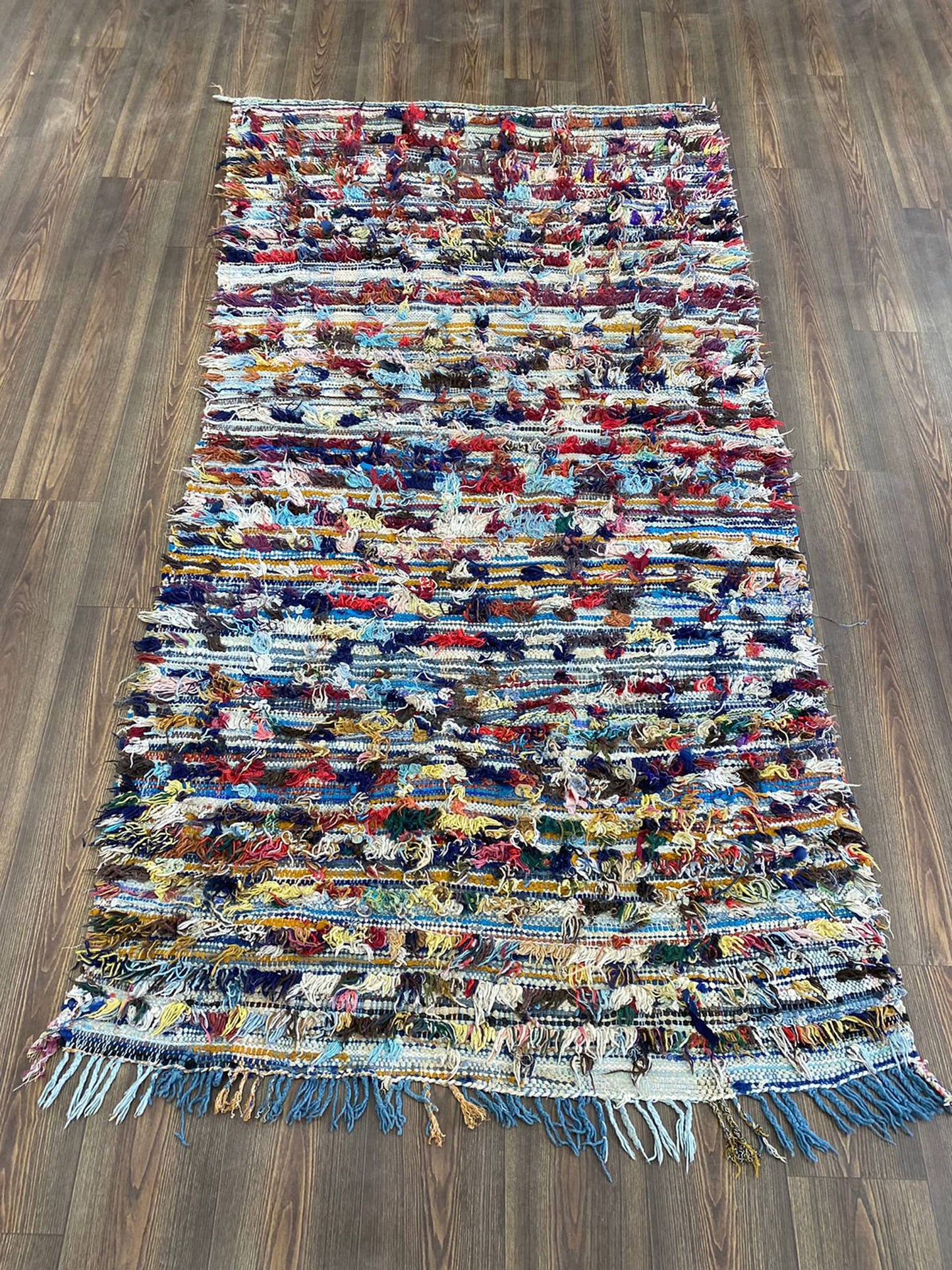 4x8 Moroccan woven Shag Vintage Berber area Rugs.