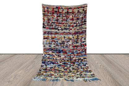 4x8 Moroccan woven Shag Vintage Berber area Rugs.