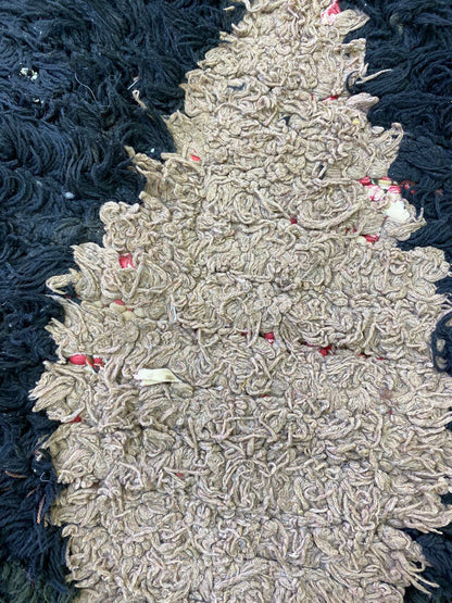 Bohemian Moroccan vintage runner Rug 2x7, Berber hallway runners.