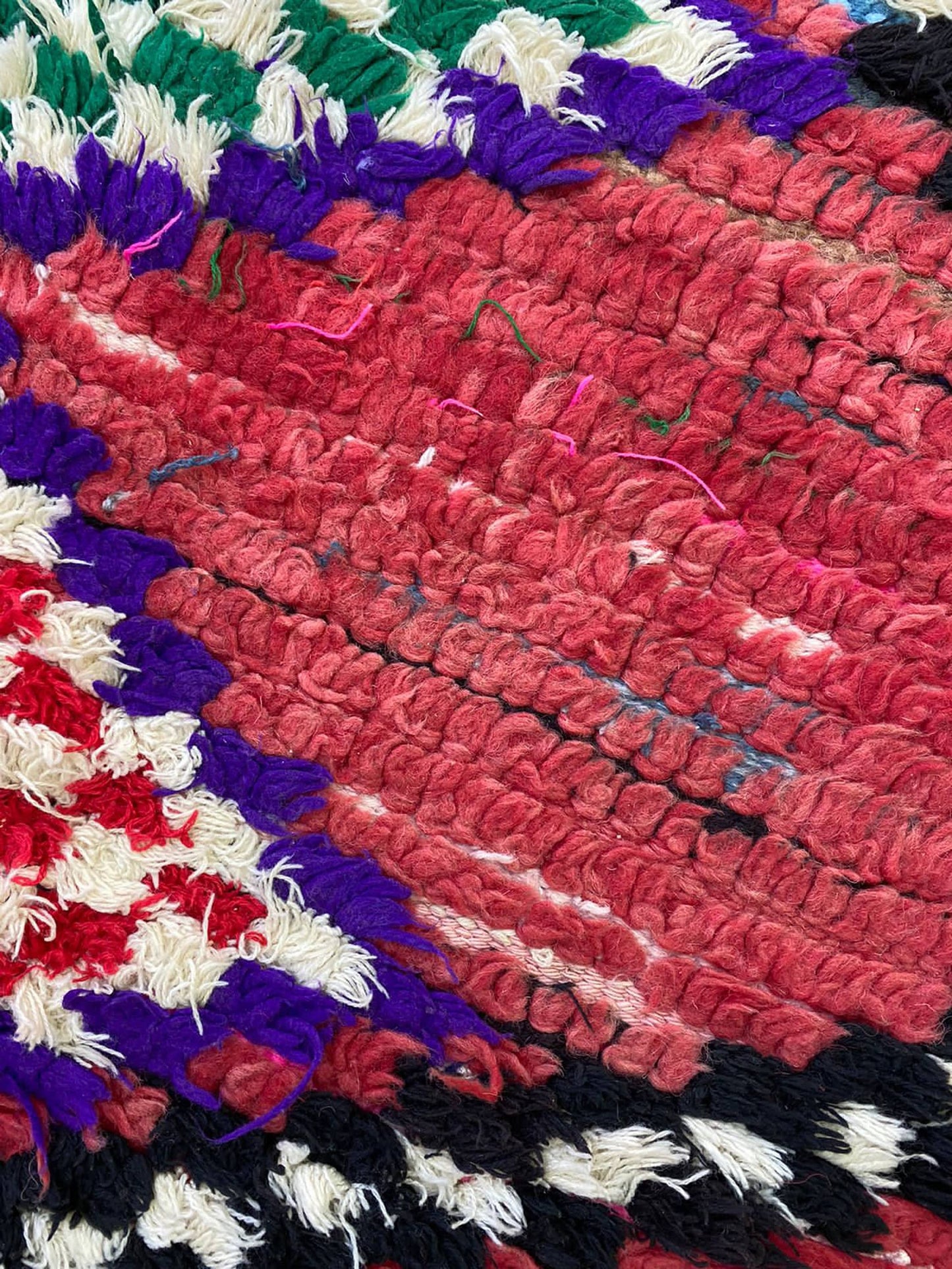 9x3 Moroccan vintage Red runner Rugs, Berber Colorful handwoven Rugs.