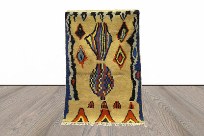 6x4 Feet Berber Moroccan Shag Area Rug.