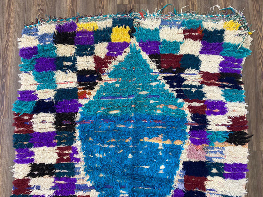 4x7 Feet Moroccan Area Rug.