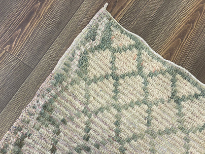3x9 Feet Berber Diamond Moroccan Runner Rug.