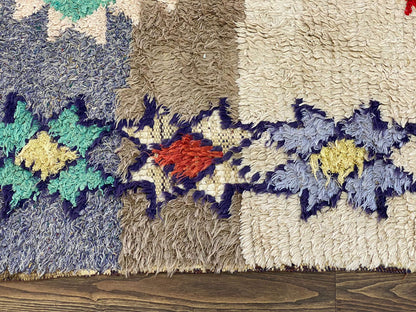 Moroccan colorful large Rugs, 3x10 Berber Vintage runner Rug.