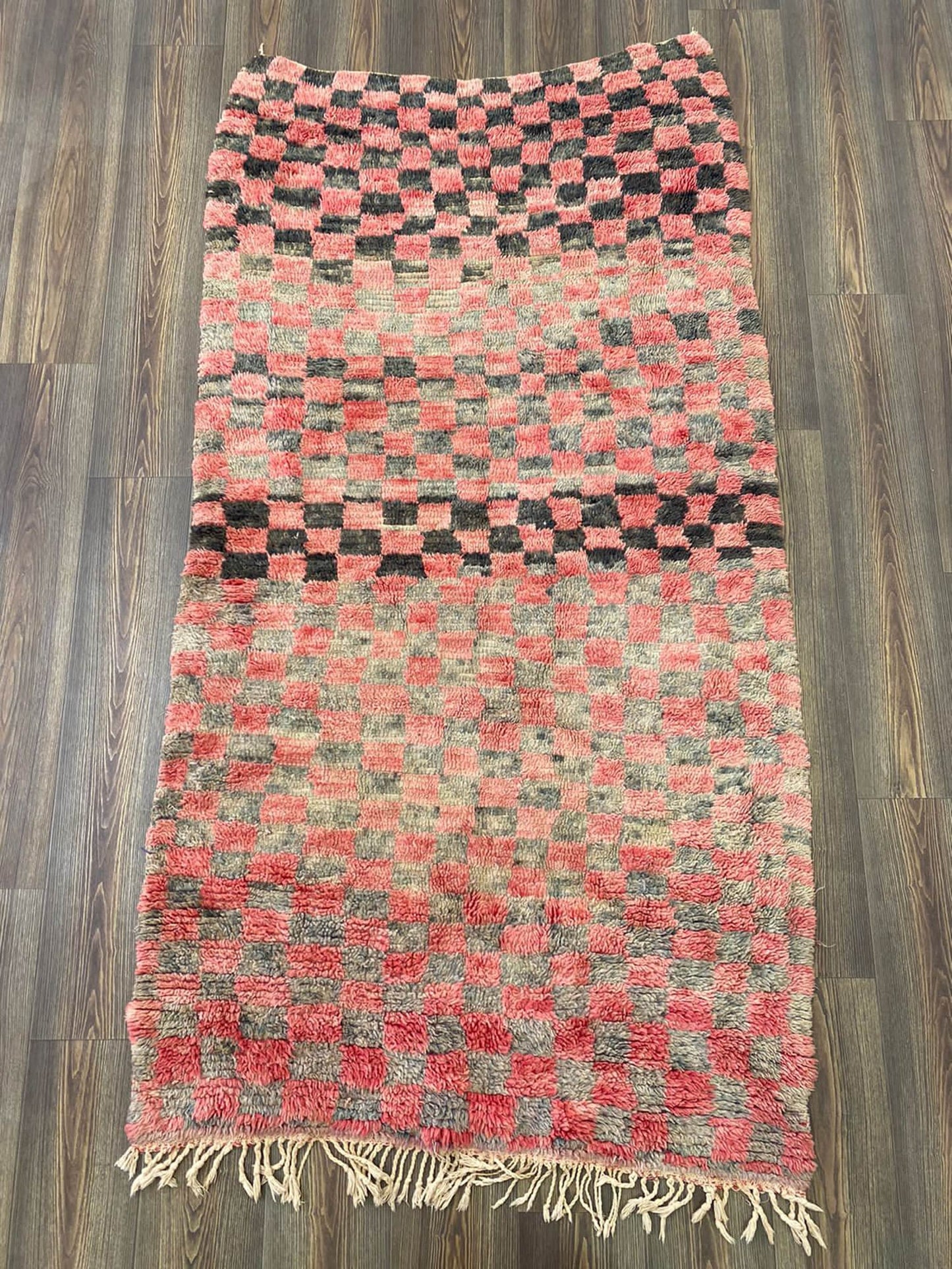 7x3 Feet Vintage Hallway Red Runner Rug.