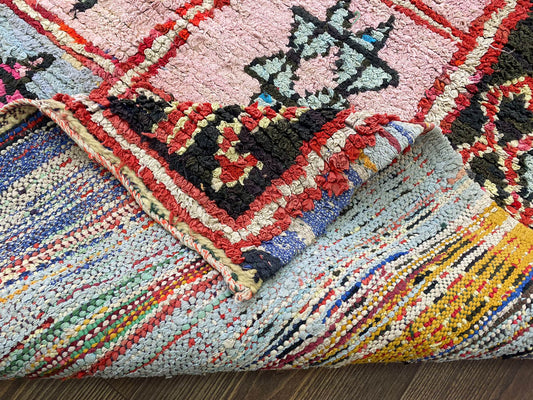 4x8 Decorative Azilal Vintage Area Rug.