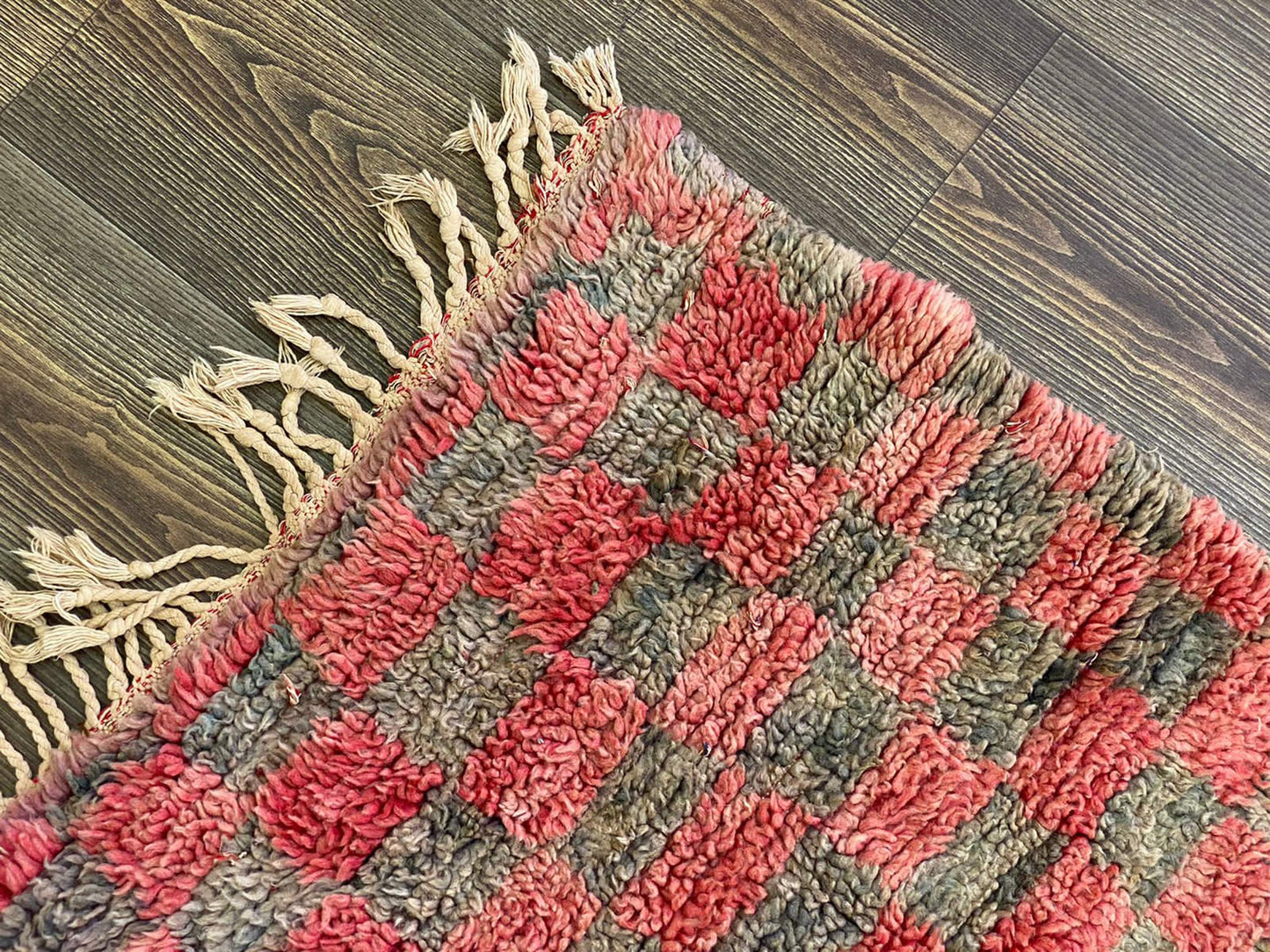 7x3 Feet Vintage Hallway Red Runner Rug.