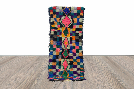 Tapis de couloir marocain vintage étroit Squire 2x6.