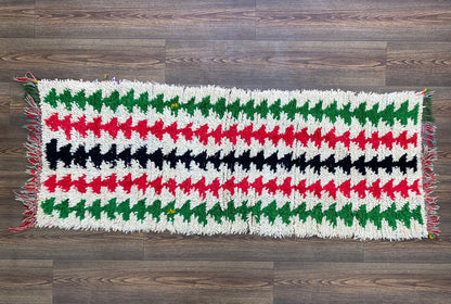 2x6 Unique Berber Moroccan Tribal Rug Runner.
