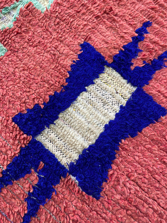 4x7 Feet Berber Moroccan Tribal Area Rug.