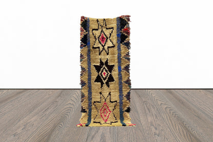 3x7 Moroccan Colorful Tribal Runner Rug.