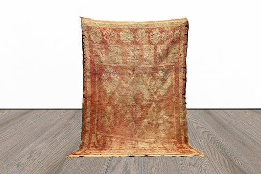 5x9  large Vintage cotton Rug.