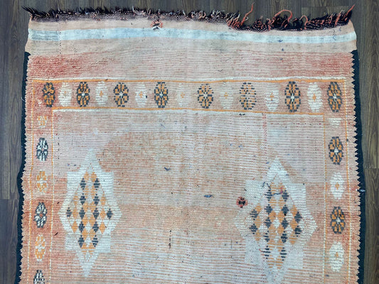 5x12 Moroccan vintage pink Rug.