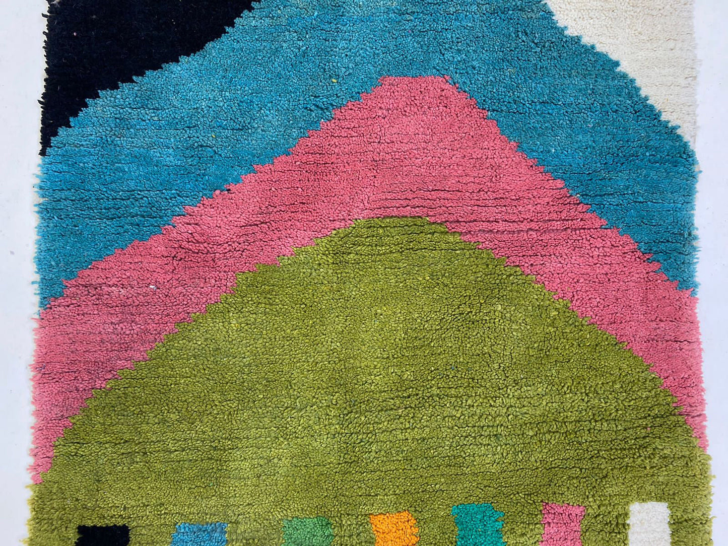 Moroccan floor rugs. tribal berber colored rug.