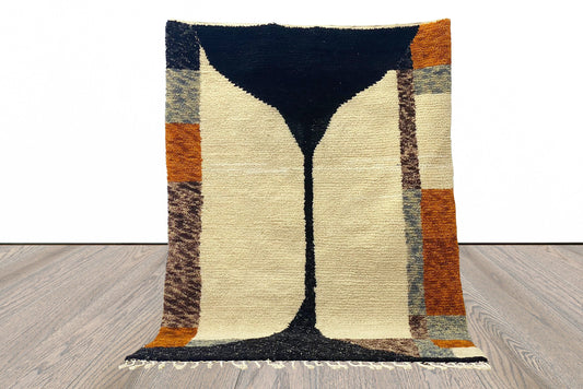 Moroccan Berber rug, Handmade Custom area rugs for home decor.