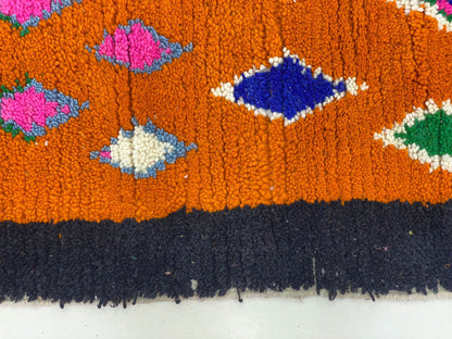 Moroccan abstract colorful carpet.