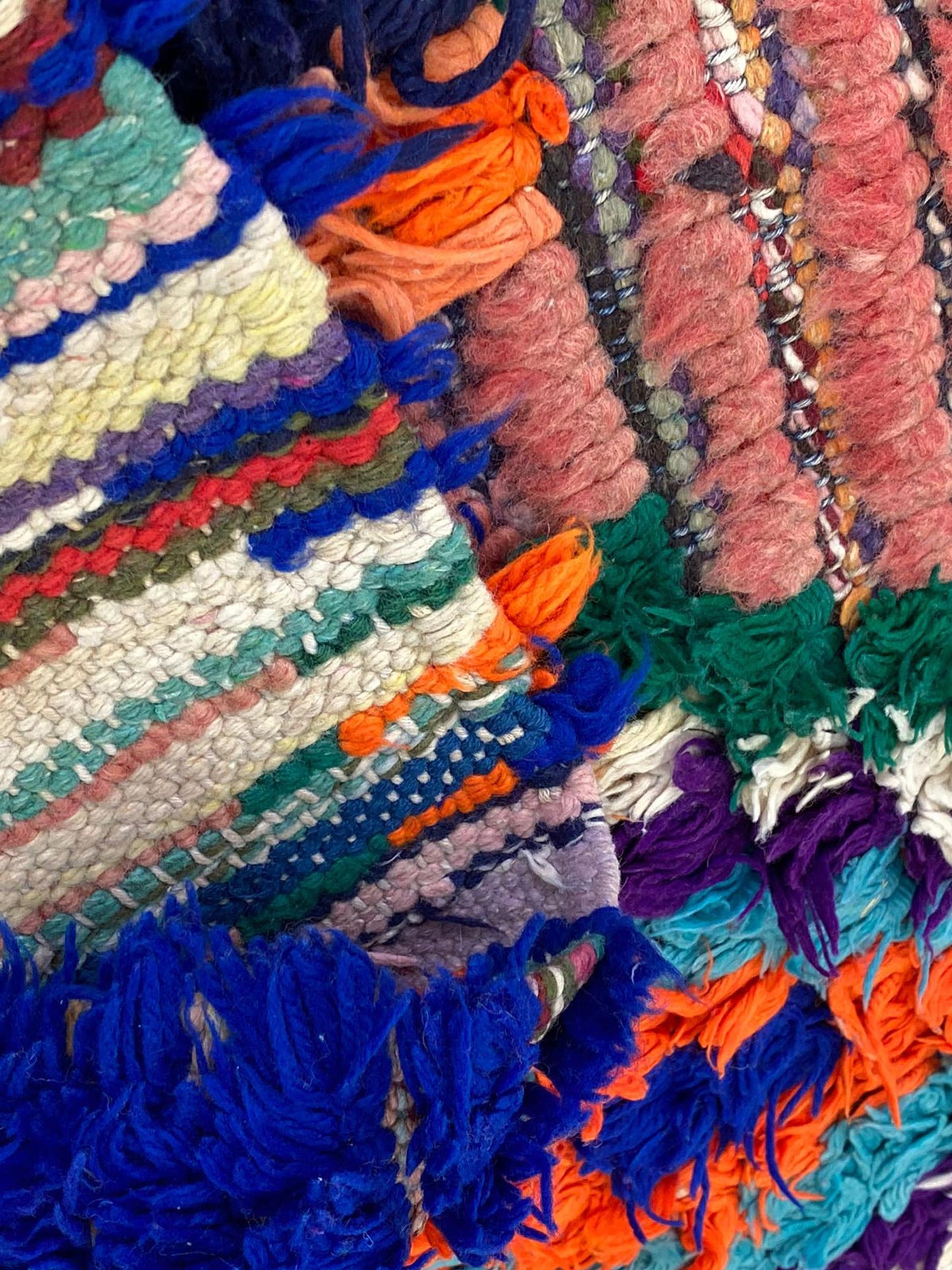 3x8 FT colorful unique Moroccan woven runner rugs.